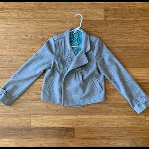 Double-Breasted Hip-Length Peacoat